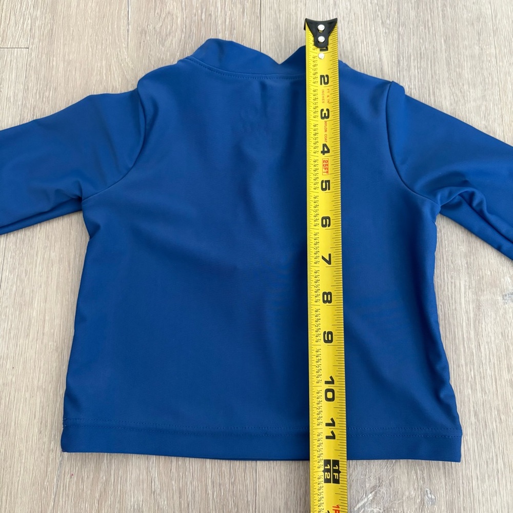Primary Baby Kids Swim Top Rash Guard 0-3 Months Blue Swim Pool Summer UPF 50+ - Picture 10 of 11